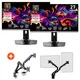 2x MSI MAG 271QPXDE QD-OLED E2 67,3cm (26,5") QHD Gaming Monitor + Gratis Monitorarm