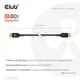 Club 3D DisplayPort 2.1 VESA DP80 Kabel 2m 8K 240Hz St./St. schwarz