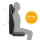 Medisana MCN Massage-Sitzauflage dunkelgrau/orange
