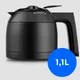 Medion MD18458 Kaffeemaschine mit Thermoskanne matt schwarz