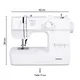 Medion LIFE® MD11179 Nähmaschine SM70 weiß