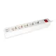 EQUIP 245554 5fach Verteiler mit Schalter und 2fach USB-Lader, Mehrfachsteckdose Schuko