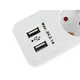 EQUIP 245554 5fach Verteiler mit Schalter und 2fach USB-Lader, Mehrfachsteckdose Schuko
