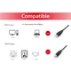 EQUIP 128861 USB 2.0 A auf B Kabel, 3m M/M Schwarz