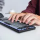 Cherry KW 550 MX LP Tastatur kabellos / kabelgebunden (Bluetooth), Mechanisch, Schwarz