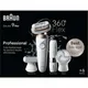 Braun Silk-epil 9 Flex 9-360 3D Epilierer für eine einfache Haarentfernung weiß/ rosegold