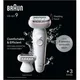 Braun Silk-epil 9-030 Wet & Dry - Epilierer - weiß/flamingorosa
