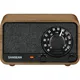 Sangean WR-8 Portables FM-Radio Echtholz-Gehäuse Nussbaum Vintage