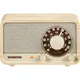 Sangean WR-8 Portables FM-Radio Echtholz-Gehäuse Weiße Esche