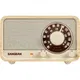 Sangean WR-8 Portables FM-Radio Echtholz-Gehäuse Weiße Esche