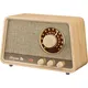 Sangean WR-101 Retro-Radio Echtholz-Gehäuse Weiße Eiche