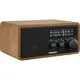 Sangean WR-11 BT Retro-Radio Echtholz-Gehäuse Helles Holz-schwarz