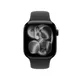 Apple Watch Series 11 GPS + Cellular 42mm Jet Black Aluminium Gehäuse mit Sport Band (black) - S/M