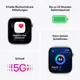 Apple Watch Series 11 GPS + Cellular 42mm Space Grey Aluminium Gehäuse mit Sport Band (black) - M/L