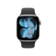 Apple Watch Series 11 GPS 42mm Space Grey Aluminium Gehäuse mit Sport Band (black) - S/M