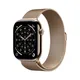 Apple Watch Series 11 GPS + Cellular 46mm Gold Titanium Gehäuse mit Gold Milanese Loop - S/M