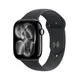 Apple Watch Series 11 GPS + Cellular 46mm Jet Black Aluminium Gehäuse mit Sport Band (black) - S/M