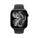 Apple Watch Series 11 GPS + Cellular 46mm Jet Black Aluminium Gehäuse mit Sport Band (black) - M/L