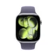 Apple Watch Series 11 GPS + Cellular 46mm Silver Aluminium Gehäuse mit Sport Band (purple fog) - S/M