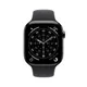 Apple Watch Series 11 GPS + Cellular 46mm Slate Titanium Gehäuse mit Sport Band (black) - S/M