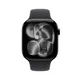 Apple Watch Series 11 GPS 46mm Jet Black Aluminium Gehäuse mit Sport Band (black) - M/L