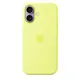Apple Silicone Case mit MagSafe für iPhone 17 Neongelb