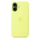 Apple Silicone Case mit MagSafe für iPhone 17 Neongelb