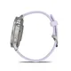 Garmin Venu® 4 - 41 mm Grau/Silber mit Schnellwechsel-Silikon-Armband 18 mm Lavendelblau