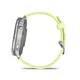 Garmin Venu® 4 - 45 mm Grau/Silber mit Schnellwechsel-Silikon-Armband 22 mm Zitrone