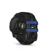 Garmin Instinct® 3 – 50 mm, AMOLED Schwarz mit Silikon-Wechselarmband 26 mm Bolt Blue