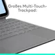 Logitech Combo Touch Tastatur-Case Grau für iPad Air 11" M2 2024, M3 2025