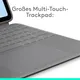 Logitech Combo Touch Tastatur-Case Grau für iPad Air 13" M2 2024, M3 2025