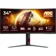 AOC CU34G4 34 Zoll UWQHD Curved Fast VA LED 21:9 180 Hz Gaming Monitor