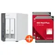 QNAP TS-216G NAS System 2-Bay 8TB inkl. 2x 4TB WD Red Plus WD40EFPX