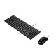 ASUS U2000 Keyboard + Maus Set kabelgebunden schwarz