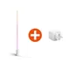 Philips Hue White & Color Ambiance Gradient Signe Stehleuchte weiß + Smart Plug