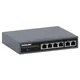 Intellinet PoE-Powered 6-Port Lite Smart Managed PoE+ Switch mit 4 GbE-Ports / 2 GbE-Uplinks und PoE-Passthrough