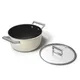 Smeg Schmortopf mit Glasdeckel 50's Style 24 cm 2 Griffe Creme