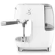 SMEG ECF03WHEU 50's Style Premium-Siebträger-Espressomaschine Weiß