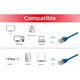 Equip 606139 Slim-Patchkabel, Cat.6A, F/FTP, 10m, Blau