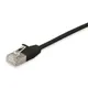 Equip 60617507101 Slim-Patchkabel, Cat.6A, F/FTP, 1.5m, Schwarz