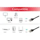 Equip 60617507101 Slim-Patchkabel, Cat.6A, F/FTP, 1.5m, Schwarz