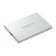 Samsung Portable SSD T7 Resurrected 2 TB USB-C 3.1 (10Gb/​s) Silber externe Festplatte SSD