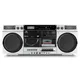 Medion LIFE® P66538 Retro-Boombox silber