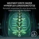 Razer ISKUR V2 NewGen Quartz/-Rosa Gaming-Stuhl mit atmungsaktivem Komfort, Razer HyperFlex™ Lordosenstütze