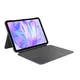 Logitech Combo Touch Tastatur-Case Dunkelgrau für iPad Pro 11 Zoll (1./2./3./4. Generation), Hintergrundbeleuchtete Tastatur und präzises Trackpad