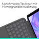 Logitech Combo Touch Tastatur-Case Dunkelgrau für iPad Pro 11 Zoll (1./2./3./4. Generation), Hintergrundbeleuchtete Tastatur und präzises Trackpad