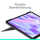 Logitech Combo Touch Tastatur-Case Grafit für iPad Pro 13 Zoll (M4/M5), Hintergrundbeleuchtete Tastatur und präzises Trackpad