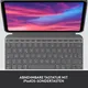 Logitech Combo Touch Tastatur-Case Grau für iPad 10,9 Zoll (2022), iPad 11 Zoll (10. Generation und A16), Hintergrundbeleuchtete Tastatur und präzises Trackpad