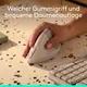 Logitech Lift Vertical Sand (Rechtshändig) Ergonomische Maus, kabellos, Bluetooth, Logi Bolt Adapter, Unterstützt Logi Options+